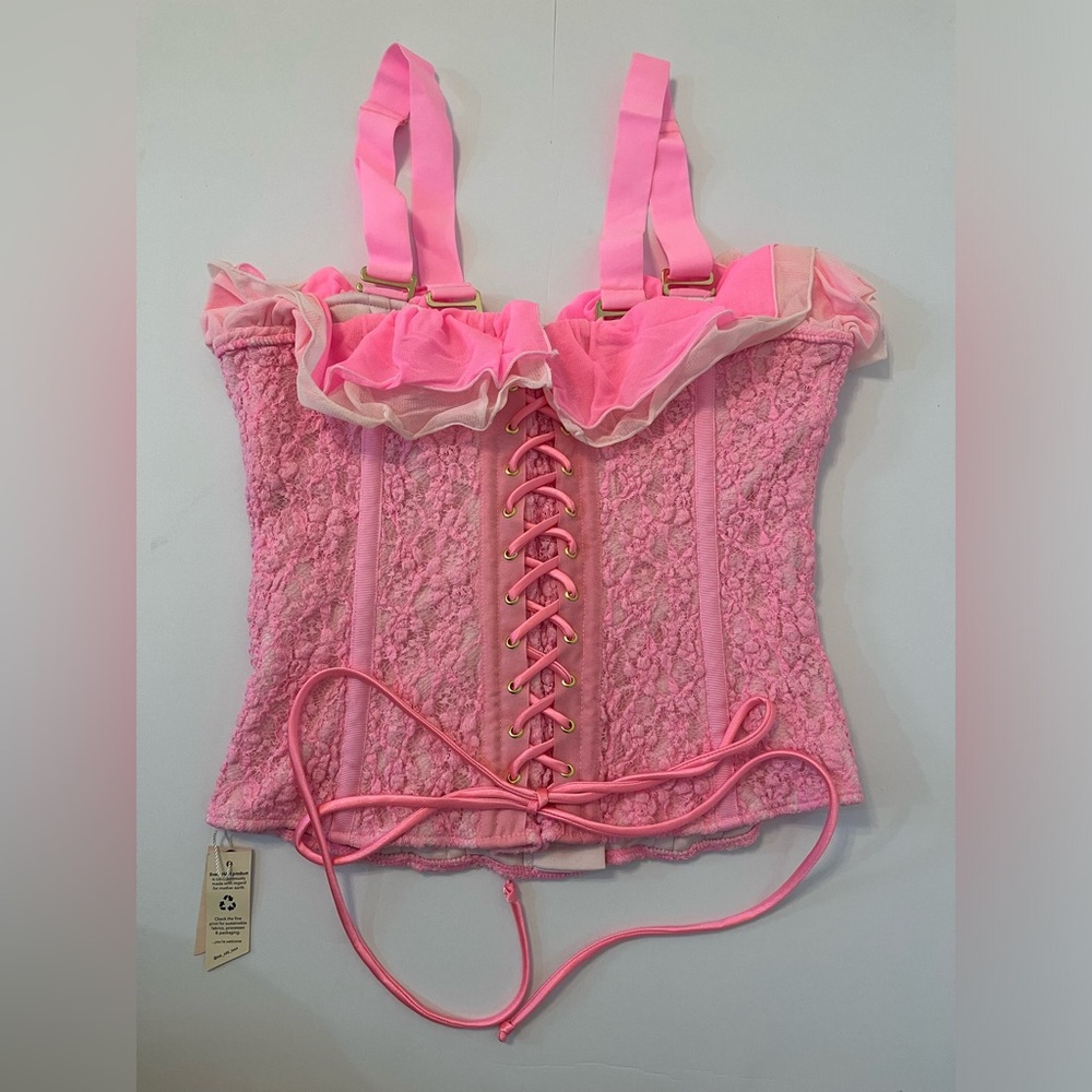 We are HAH x Revolve Seams Like A Princess Corset in Rose Quartz - Picture 13 of 14